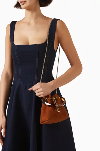 Bon Bon Bucket Bag in Suede