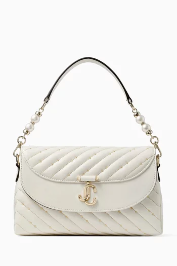 Curve Top Handle Bag in Quilted Nappa Leather