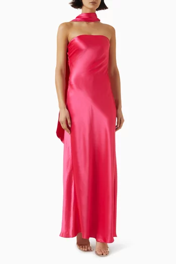 The Lilia Dress in Satin