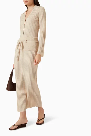 Lia Ribbed Skirt in Cashmere Blend