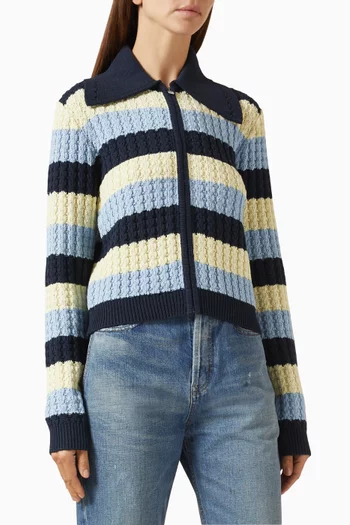 Kirby Knit Jacket in Cotton Blend