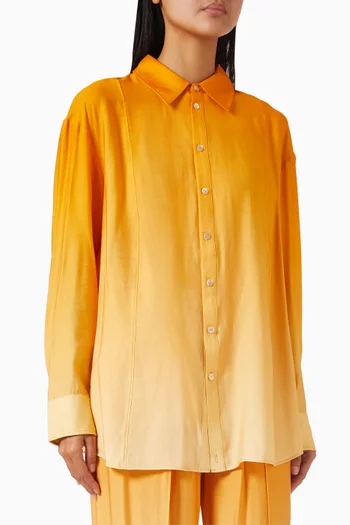 Bennet Gradient Shirt in Satin