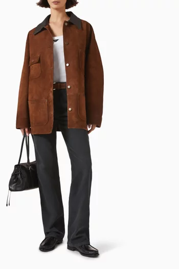 Caban Jacket in Suede