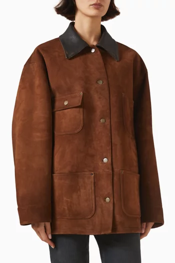 Caban Jacket in Suede