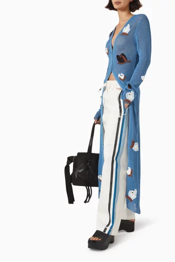 Side-stripe Track Pants in Gabardine