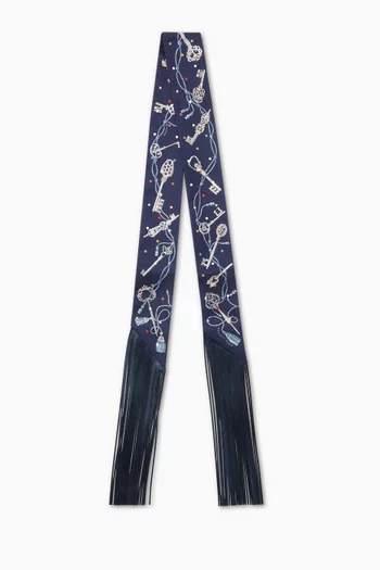 Unused Fringe Twilly in Silk