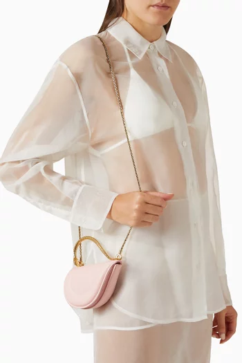 Mini Serpenti Cuoricino Top-handle Bag in Calf Leather