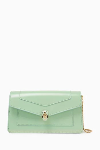 Serpenti Forever Chain Pochette in Calf Leather