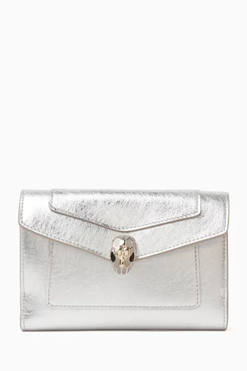 Serpenti Forever Compact Wallet in Calf Leather