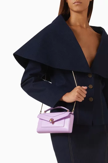 Serpenti Forever Phone Pouch in Karung Leather