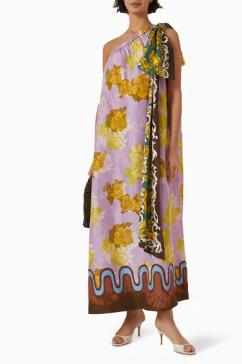 Arnie One-shoulder Dress in Silk
