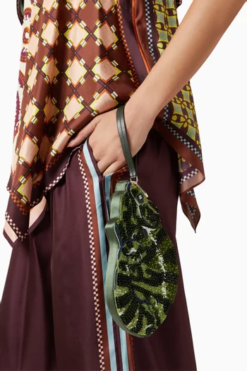 Chameleon Beaded Clutch