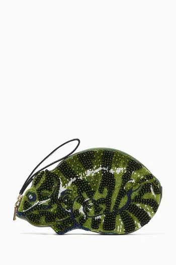 Chameleon Beaded Clutch