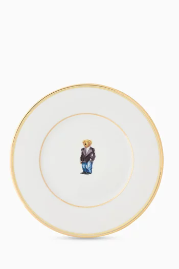 Wilshire Tux Bear Plates in Porcelain, Set of 4