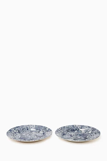 x Burleigh Faded Peony Salad Plate, Set of 2