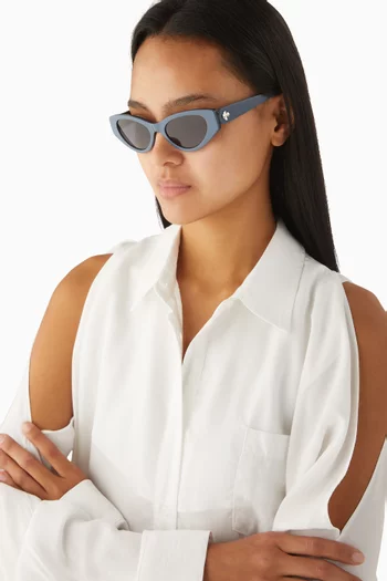 Bria Cat-eye Sunglasses in Acetate