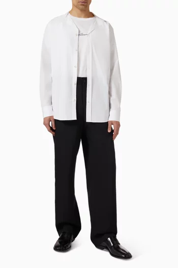 Taped Shirt in Cotton