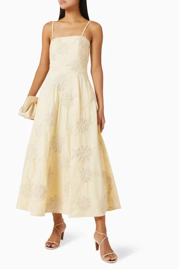 Flower Strapless Dress