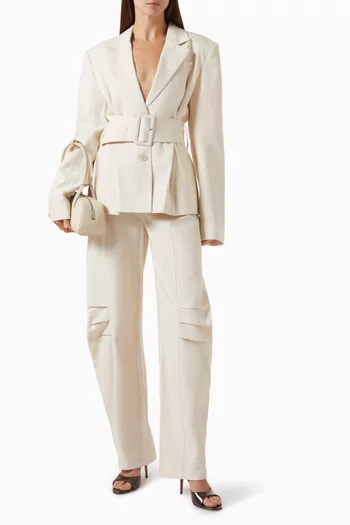 Suiting Pants in Linen Blend