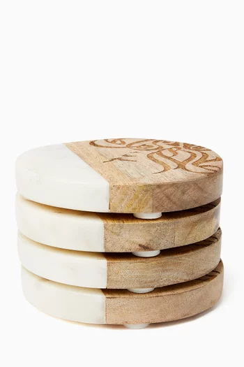 Calligraffiti Coasters, Set of 4
