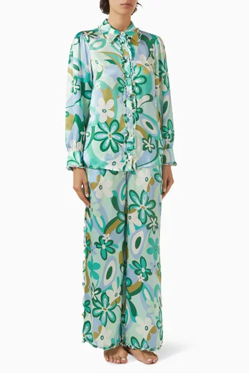 Vogue Floral Set in Silk