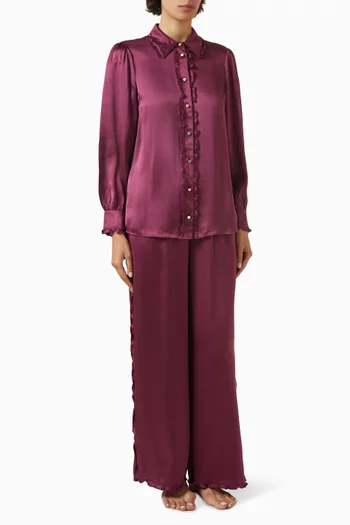 Vogue Shirt & Pants Set in Viscose Blend