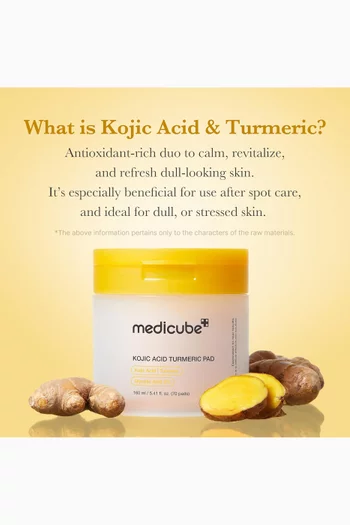 Kojic Acid Turmeric Clarifying Toner Pad, 160ml