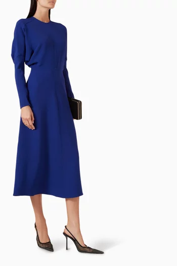 Dolman Midi Dress in Viscose Blend