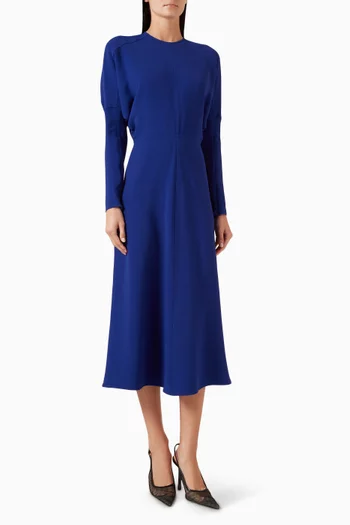 Dolman Midi Dress in Viscose Blend