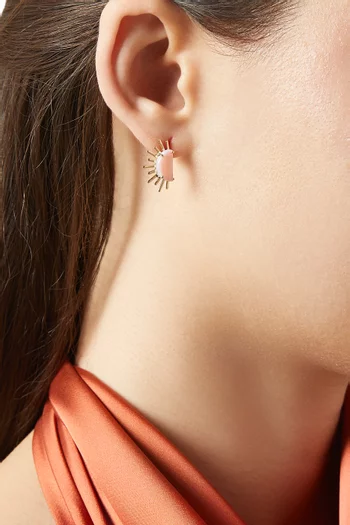 Sunset Crush Stud Earrings in 18kt Gold