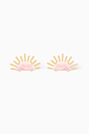 Sunset Crush Stud Earrings in 18kt Gold