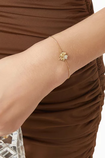 Oh Clover Diamond Bracelet in 18kt Gold