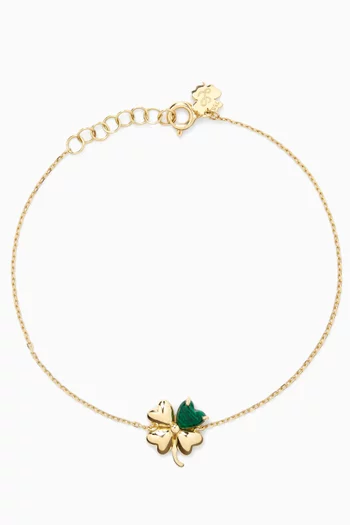 Oh Clover Bracelet in 18kt Gold