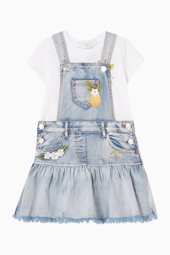 Embroidered Dungaree