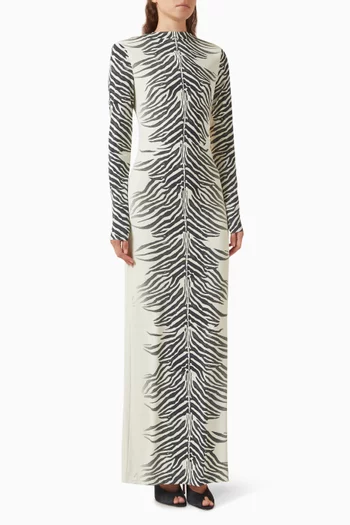 Kari Zebra-print Dress
