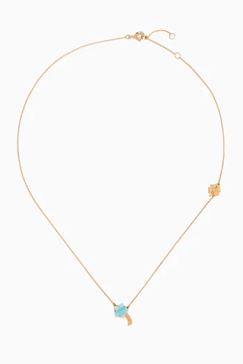 Shooting Star Necklace in 18kt Gold