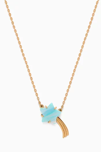 Shooting Star Necklace in 18kt Gold