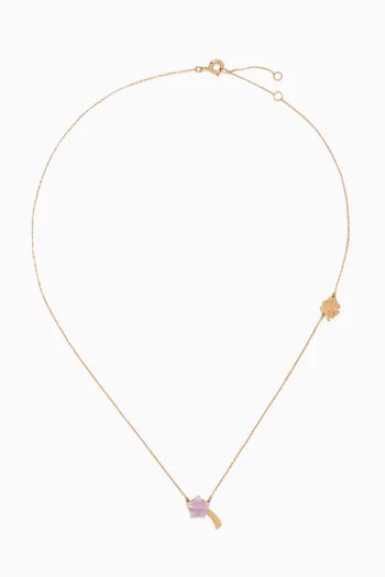 Shooting Star Necklace in 18kt Gold