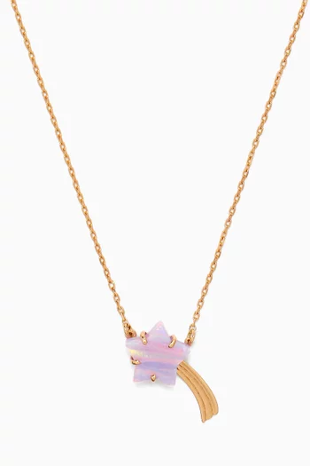 Shooting Star Necklace in 18kt Gold