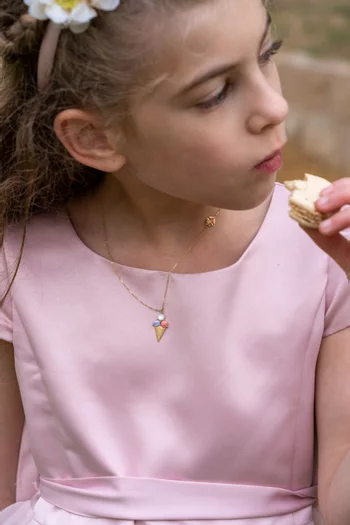 Ice Cream Crush Necklace in 18kt Gold