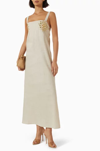 Amaya Mirror Dress in Linen