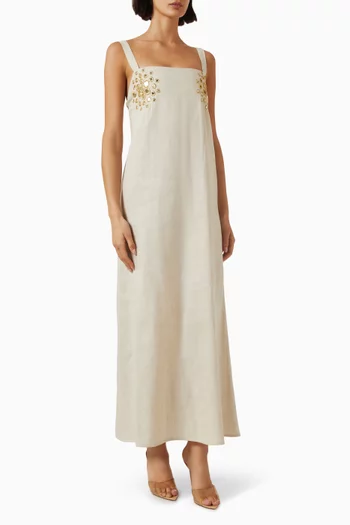 Amaya Mirror Dress in Linen