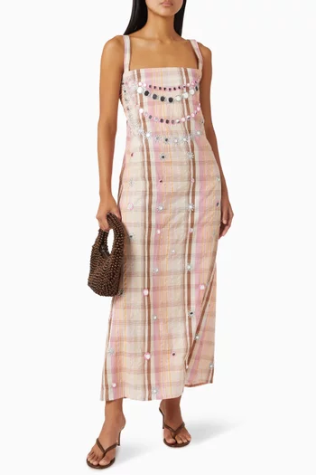 Amaya Mirror-embellished Dress