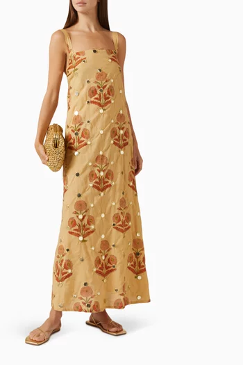 Amaya Mirror Dress in Linen