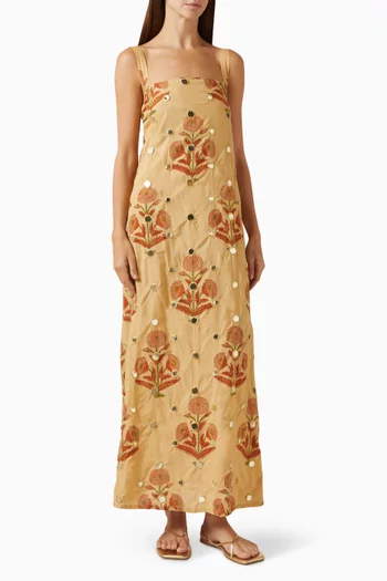 Amaya Mirror Dress in Linen