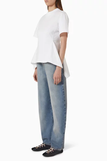 Panelled Top in Cotton