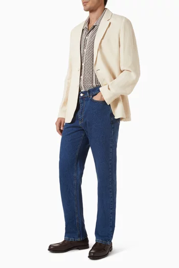 Hugh Crochet Shirt in Cotton-blend