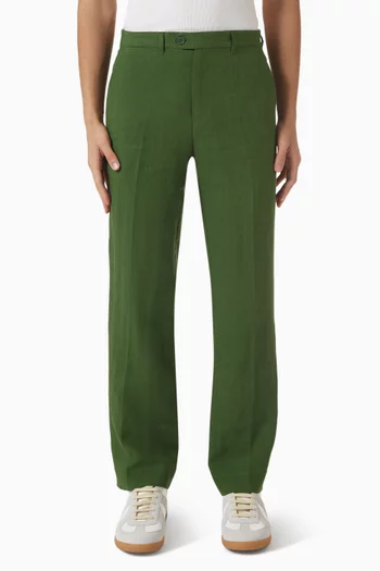 Straight-leg Suit Pants in Linen
