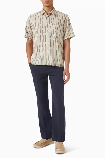 Straight-leg Suit Pants in Linen