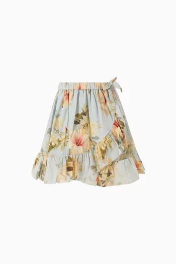 Junior Girl Mahon Frill Skirt in Cotton